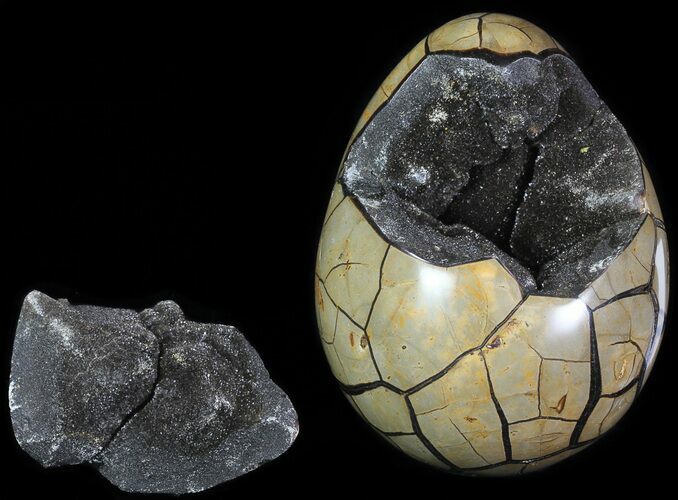 Septarian Dragon Egg Geode - Removable Section #60359